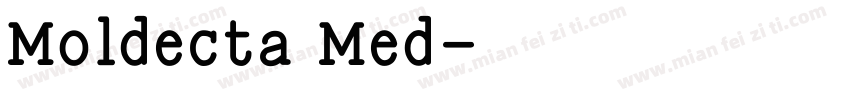 Moldecta Med字体转换